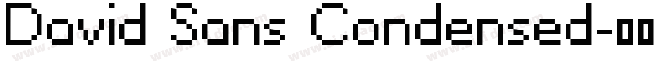 David Sans Condensed字体转换